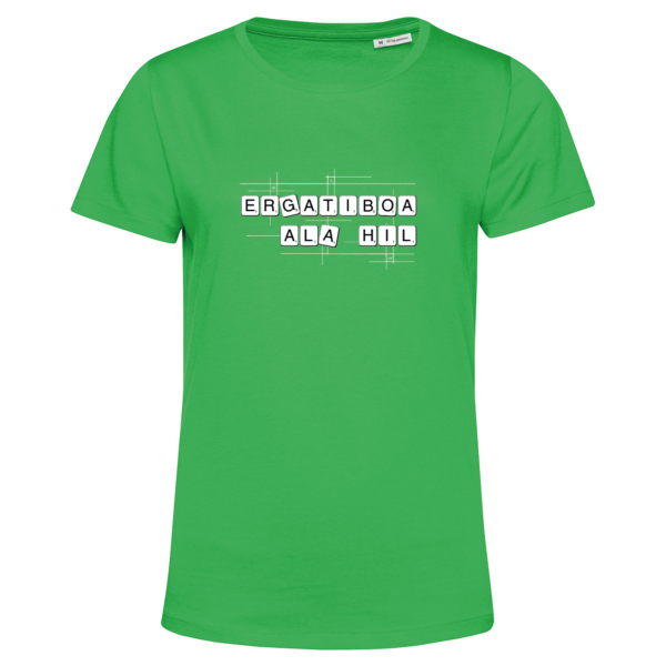 Ergatiboa ala hil kamiseta berdea estua