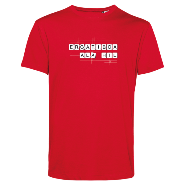 Ergatiboa ala hil kamiseta gorria zabala