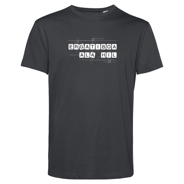 Ergatiboa ala hil kamiseta gris iluna zabala